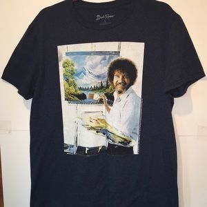 BOB ROSS PAINTING TEE - LARGE